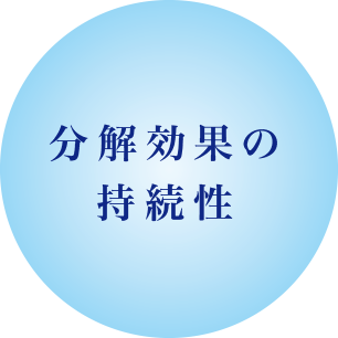 分解効果の持続性